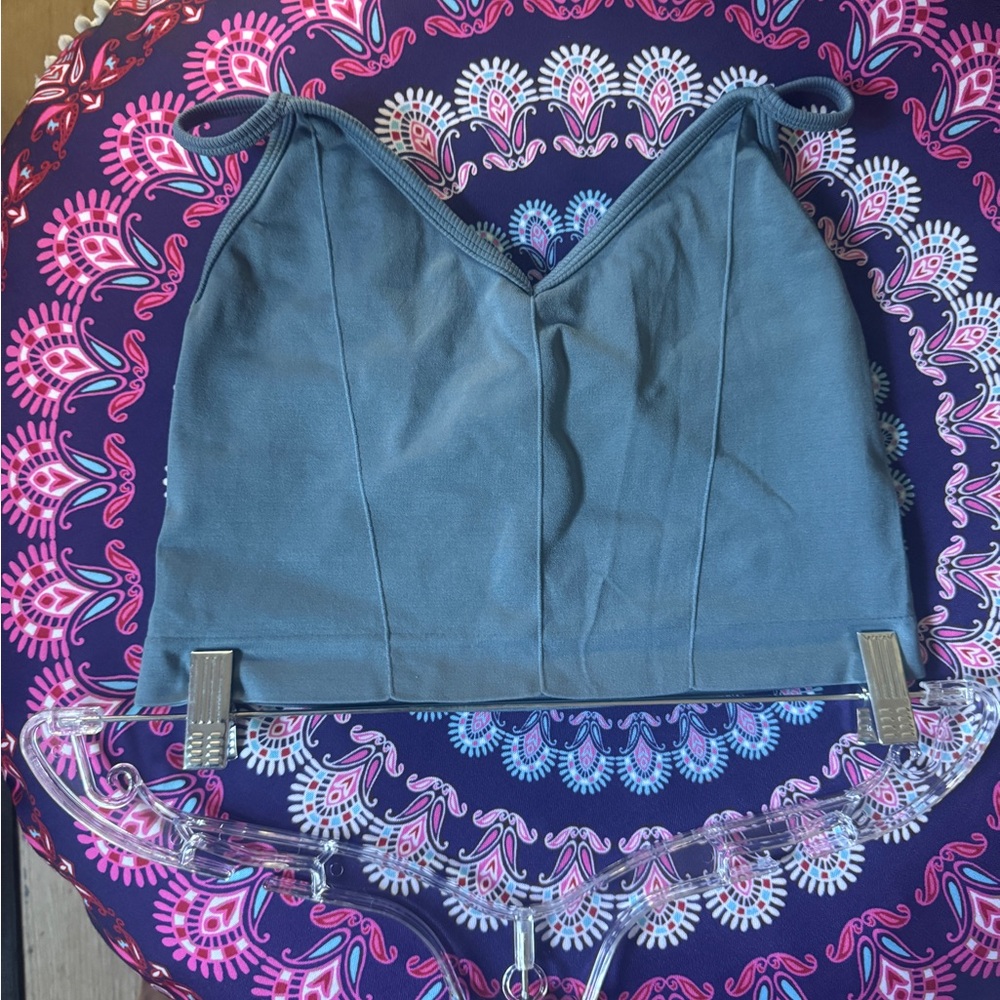 Yogalicious Blue Crop Top